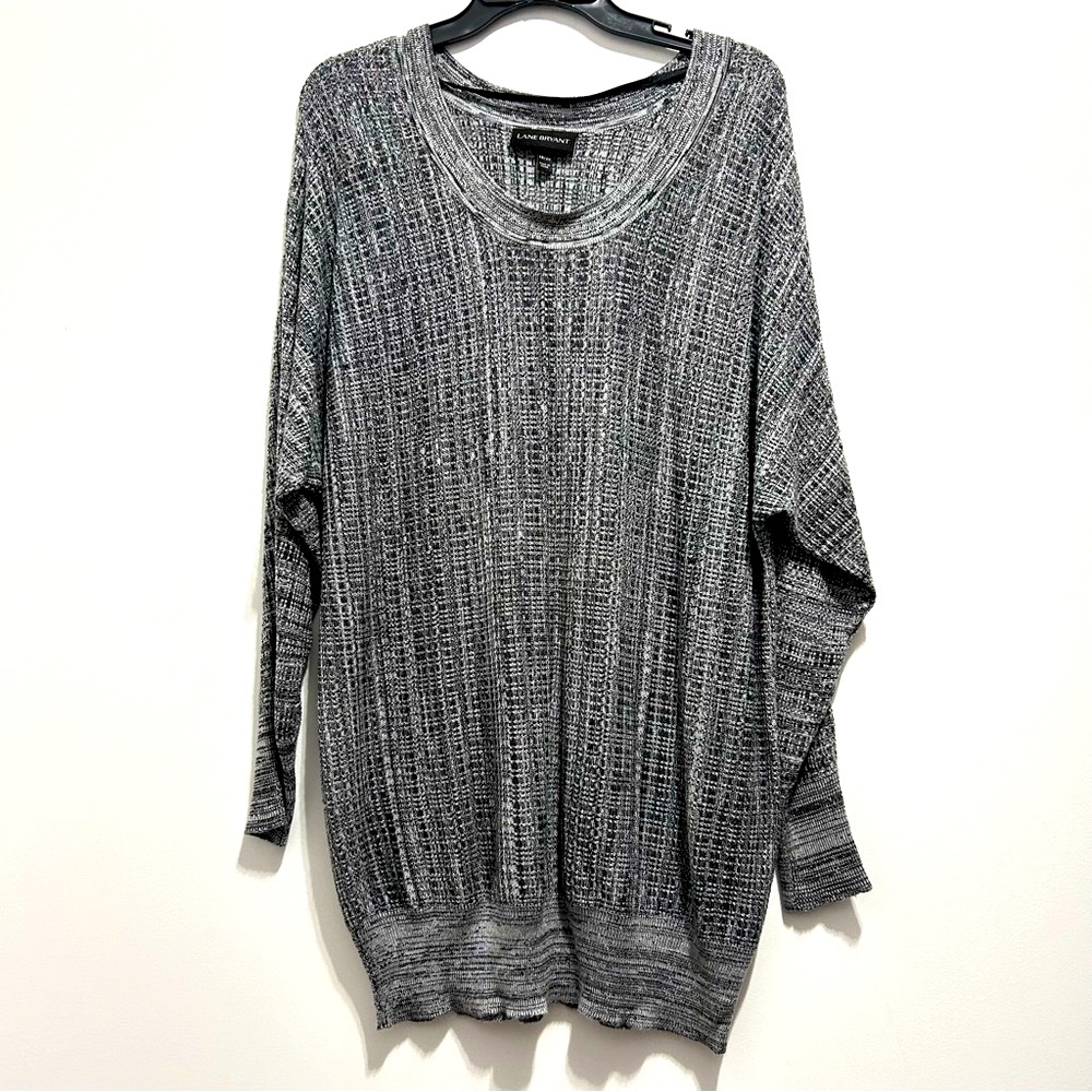 Lane Bryant Women’s Gray/Silver Sweater